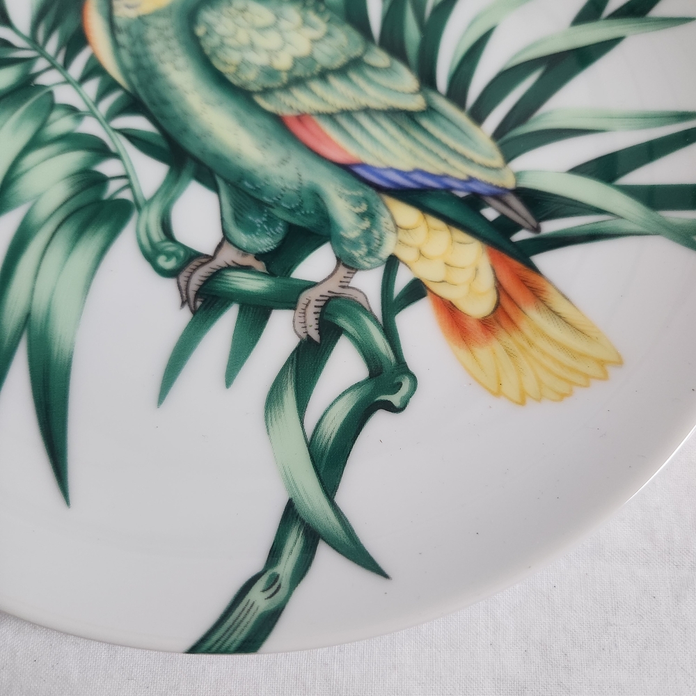 Vintage Fitz & Floyd Perroquet Yellow Parrot Salad Plate - Picture 3 of 6